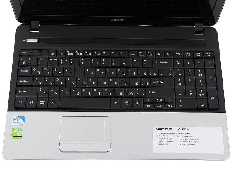 Чистка от пыли Acer Aspire E1-531