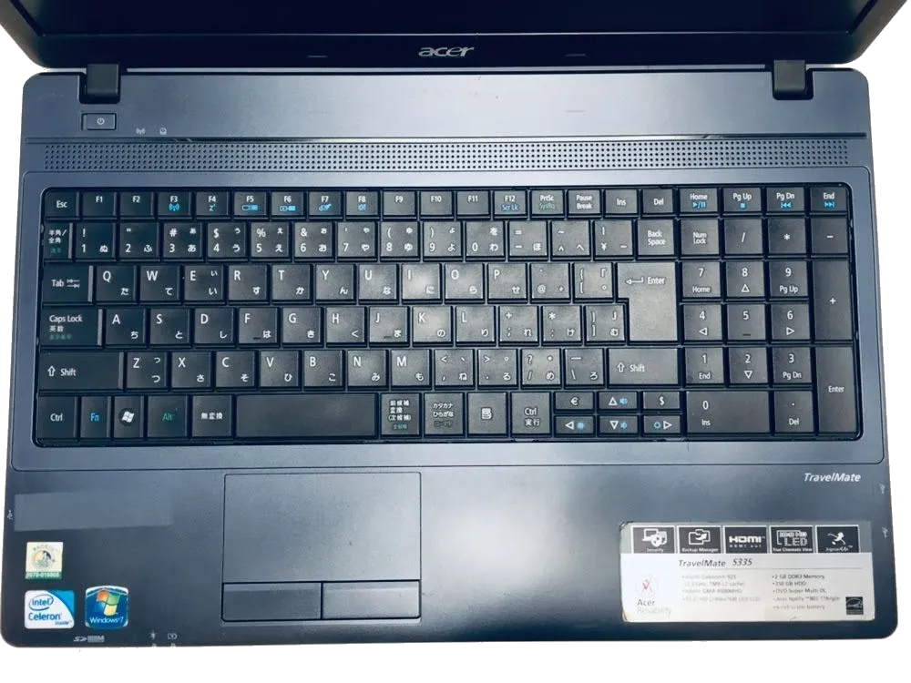 Чистка от пыли Acer TravelMate 5335